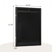Jersey Frame Display Case Sports Jersey Shadow Box Basketball Football Uniform - 黑色 - 查看 2