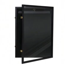 Jersey Frame Display Case Sports Jersey Shadow Box Basketball Football Uniform - 黑色 - 查看 3