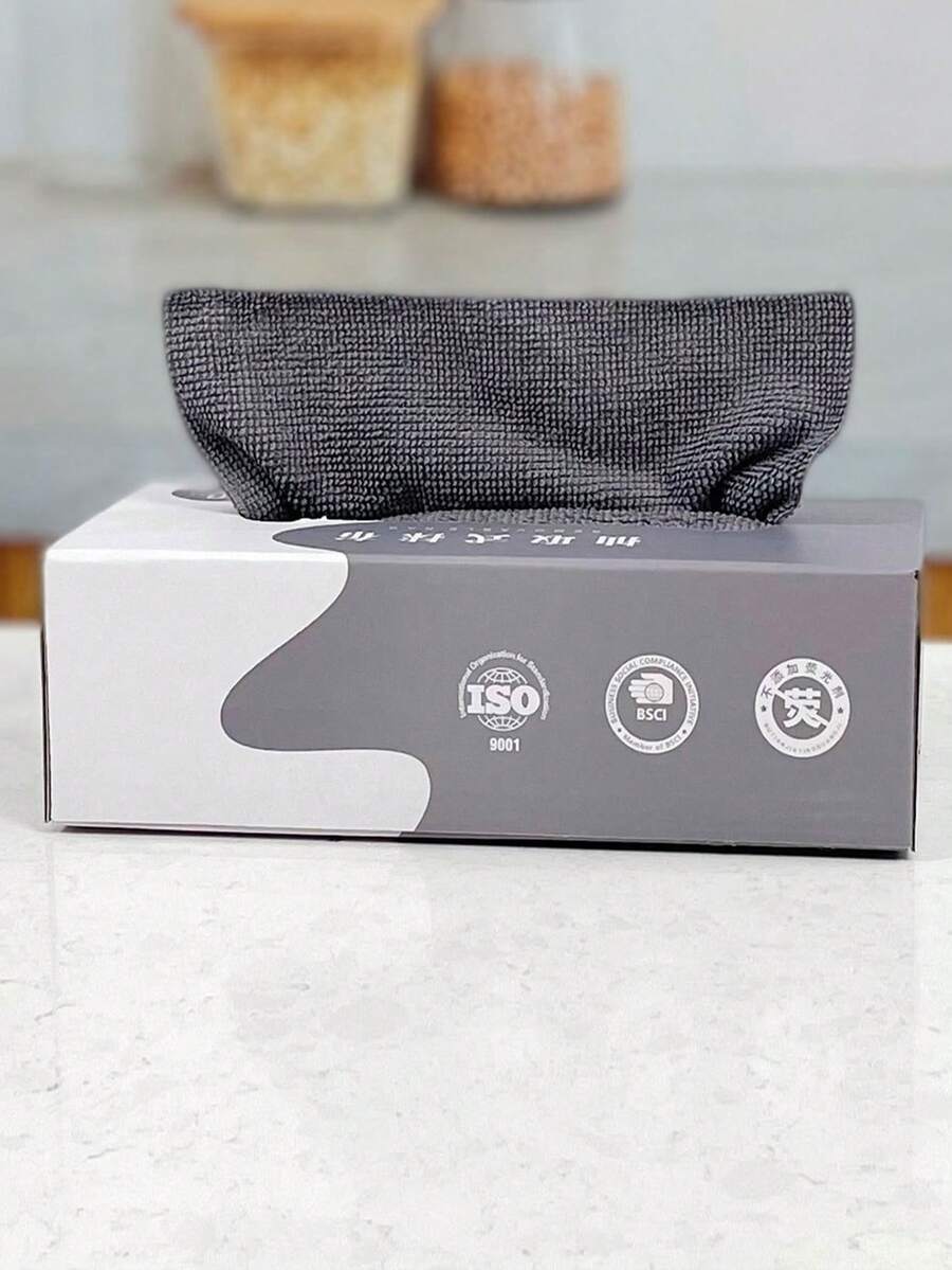 20 cái/gói Dùng một lần Vải làm sạch , Dày lên & Cao Hấp thụ , Đối với Phòng bếp Rửa Đĩa & Làm sạch - màu đen - Xem 1