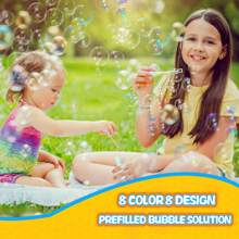 24入組8種顏色預先灌裝泡沫,兒童派對小禮物,迷你泡泡棒,美人魚玩具大量兒童玩具,乒乓球裝置,好禮袋填充物,學校課堂獎勵,夏季戶外,男女孩子禮物