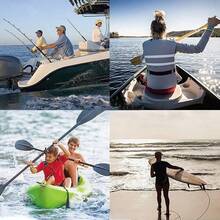 Kayak Accessories Paddle Leash & Sup Board Safety Elastic Tether & Paddle Rope For Preventing Loss Dropped - Black - View 4