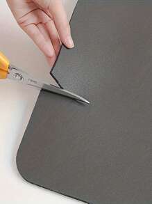 1PC Màu Trơn Phòng Tắm Thảm Máy Giặt Thảm, Thảm Chống Bụi Cao Su, Phong Cách Đơn Giản, Có Thể Sử Dụng Được Trong Máy Giặt Tủ Lạnh, V. V. - Xám - Xem 7