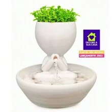 FONTE DE ÁGUA ZEN BIVOLT PODE SER USADO COMO BEBEDOURO GATOS - DECORE A SUA CASA LTDA