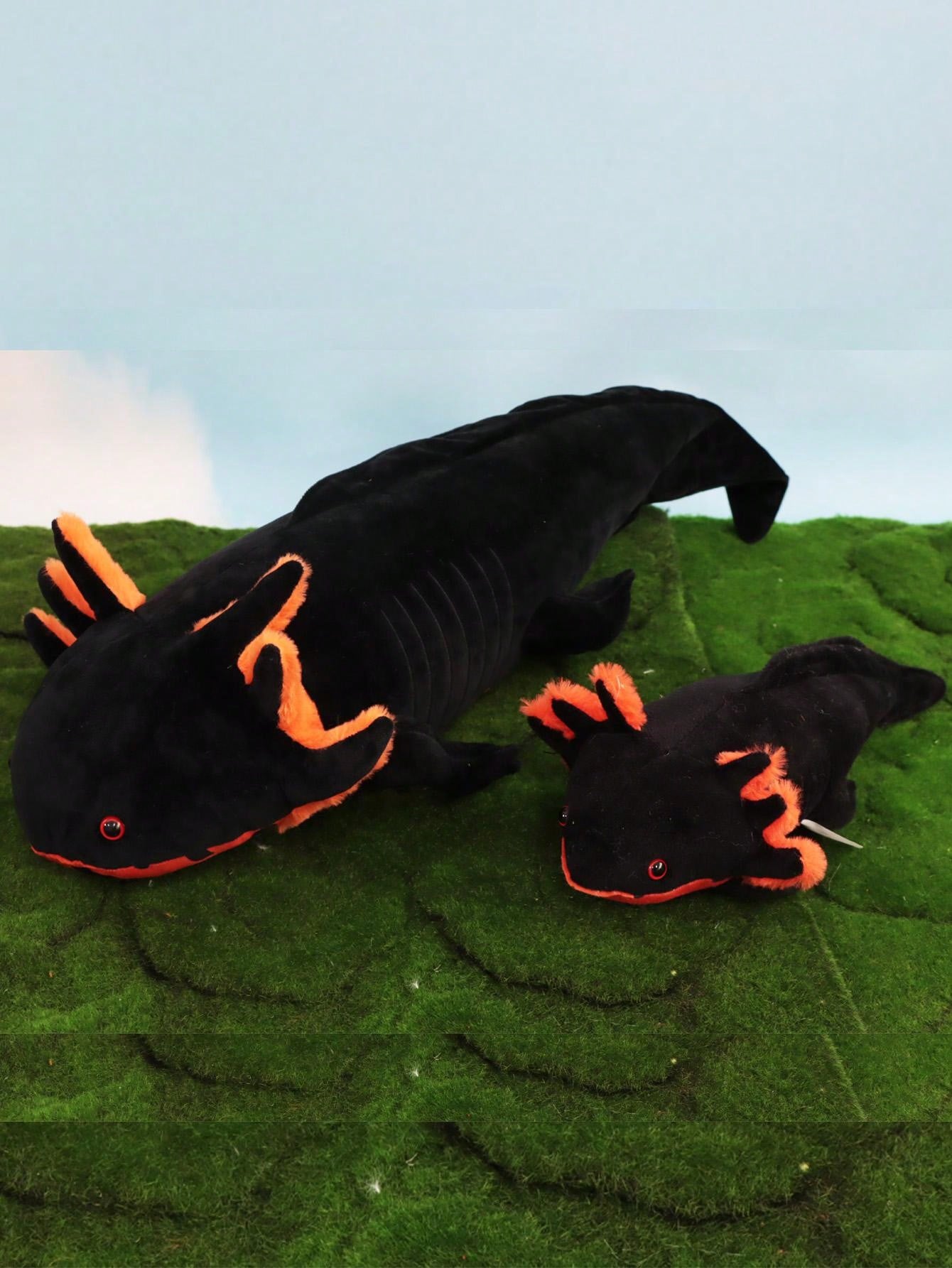 2 Sizes Cartoon Axolotl Plush Axolotl Plush Realistic Ambystoma Creepy
