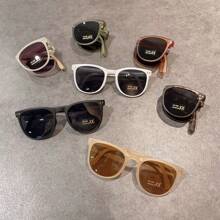 1/6 件套时尚儿童时尚眼镜，适合男孩和女孩的眼镜，适合幼儿和儿童的可折叠时尚眼镜 - 白色 - 查看 7