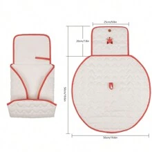 Portable Foldable Baby Diaper Changing Pad, Multi-Functional Waterproof Diaper Changing Mat - Apricot - View 6