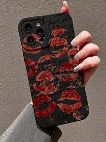 Carcasa de silicona líquida para teléfono móvil con estampado de lápices de labios y eslogan, protección corporal completa, a prueba de golpes y caídas, funda de goma suave TPU compatible con iPhone11/12/13/14/15/15pro/15 Plus/15 Promax/7plus/8plus/X/Xs Max/Xr/11pro/12pro/13pro/13mini/11promax/12promax/13promax/14promax/14plus/6/6s/6plus/7/8/Se y compatible con Samsung Galaxy/A54/A14/A12/A13/A15/A32/A33/A24/A52S/S20/S21/S22/S23/S24/S23Plus/S24ultra, versión internacional, no la versión nacional - transparente 1 - Ver 2