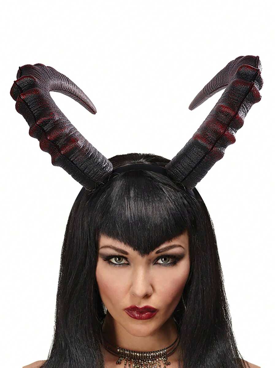 1 Miếng Ác quỷ Sừng Dây buộc tóc , Halloween Buổi tiệc Trang phục Ăn mặc đẹp lên Prop Phụ kiện - Nhiều màu - Xem 1