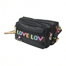 MURAMASAMX Cangurera Deportiva Mujer Riñonera Impermeable Gran Capacidad Fitness Mochila de Cintura Correa Ajustable Amplia Viaje Multiusos Casual Moda Running Gimnasio Resistente al Agua - Negro - Ver 6