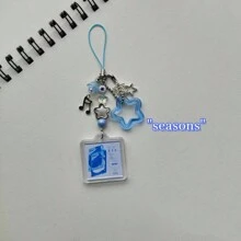 1pc Y2k Style Phone Strap W2e Music Lover Phone Accessory Pendant - 1 Mobile Phone Strap - View 2