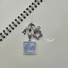 1pc Y2k Style Phone Strap W2e Music Lover Phone Accessory Pendant - 1 Mobile Phone Strap - View 3