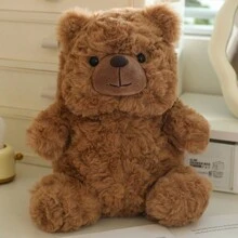 Búp bê gấu bông Love-Brain dễ thương, quà tặng cầu hôn có đầu khóa kéo để cất giữ đồ đạc, cũng có thể dùng làm gối đệm ghế sofa - màu nâu - Xem 7