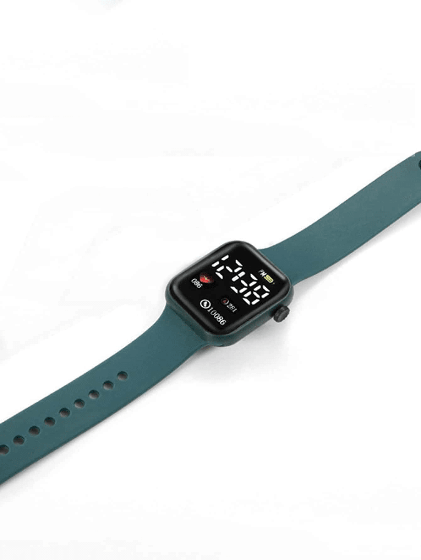 2pcs Battery Operated Led Square Shape Electronic Bracelet Watch - Multicolor - View 4