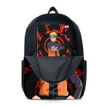 Mochila Escolar Com Estojo Kurama Raposa De 9 Caudas Akatsuki Anime