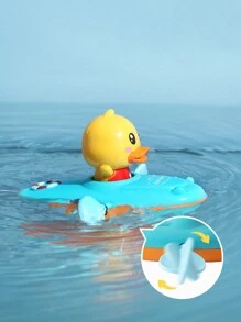 1 pièce Jouet de bain Barque à rames avec canard jaune bébé, couleur aléatoire