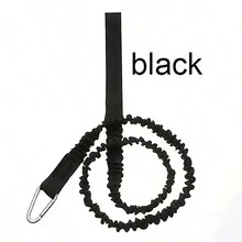 Kayak Accessories Paddle Leash & Sup Board Safety Elastic Tether & Paddle Rope For Preventing Loss Dropped - Black - View 2