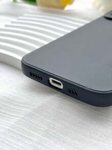 1PC Black Matte Edge Phone Case Compatible With IPhone