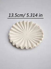 1 件北欧风格陶瓷波浪装饰托盘，Ins 风格家居陶瓷摆件，家居卧室装饰，节日礼物，生日祝福，送给男朋友，女朋友 - 白色 - 查看 5