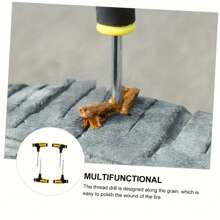 輪胎修復套件,包括車輪緊急修復工具和供應品,基礎輪胎修理套件,輪胎刺穿修理套件,車輛、卡車、摩托車、atv、utv、拖拉機適用的鋼絲繩橡膠塞工具 - 彩色 - 查看 4