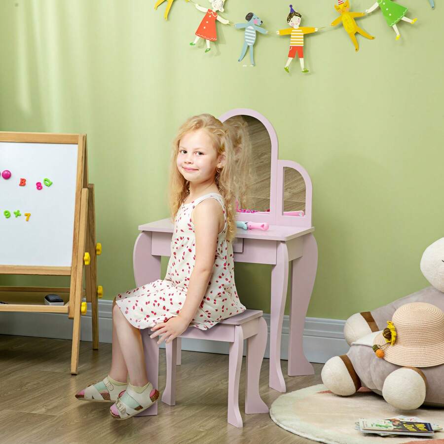 HOMCOM Vanities - Pink - View 1