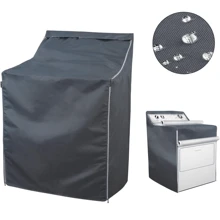 Cubierta para lavadora/secadora para máquina de carga superior - a prueba de agua, a prueba de polvo, a prueba de sol, 29"W x 28"D x 43"H apta para la mayoría de lavadoras/secadoras del mercado, bolsa, organizador, almacenamiento