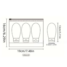 1 pièce-3 pièces Set de bouteilles de voyage (30ml/60ml/100ml) pour cosmétiques, lotion, nettoyant visage, crèmes pour les mains avec distributeur à pompe. Décoration de salle de bain, décoration d'automne, retour à l'école - Multicolore - Voir 8