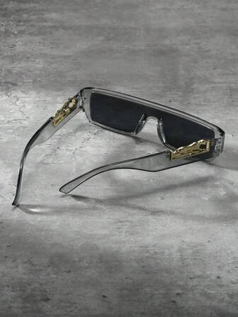 1 st leopardmönstrade modeglasögon för män, sommarstrandfototillbehör strandtillbehör glasögon solglasögon bohemiska eleganta för sommarstrandsemester, utomhus, resor