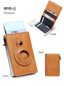 2024年新款信用卡持有人具備追蹤裝置,防rfid磁場干擾和防盜鋁製錢包,男士專用 - 彩色 - 查看 5