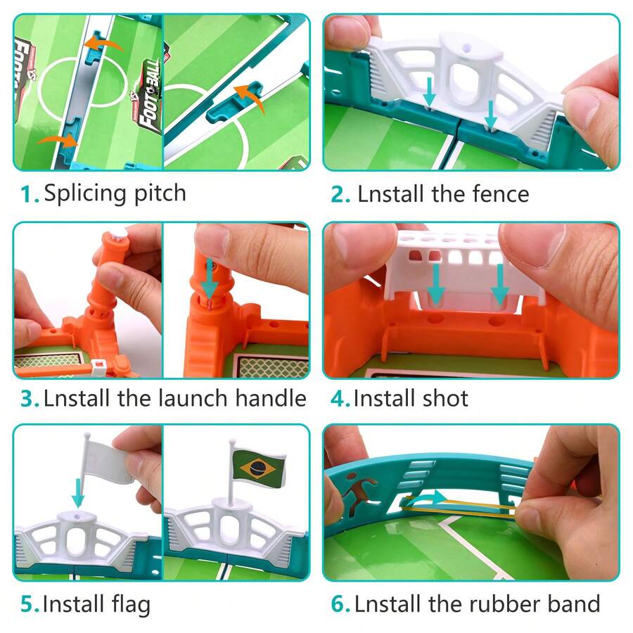 Mini Table Soccer Game Top Football Tabletop Desktop Interactive Toy
