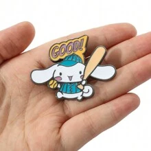 4 Phim hoạt hình dễ thương Kim loại Huy hiệu Chơi Trâm cài Nhân vật Quần áo Cái túi Phụ kiện Trang trí Men răng Huy hiệu - 4 chiếc - Xem 2