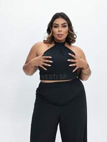 Plus Size Co-Ords - Black - View 3