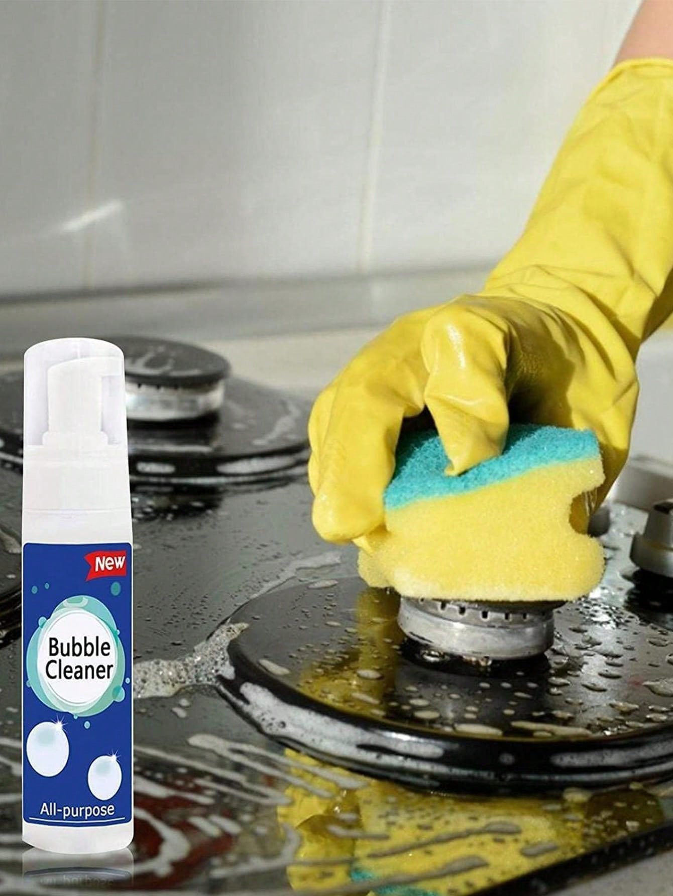 1pc Bubble Cleaner For Kitchen Multifunctional Foam Cleaner Oil Stain