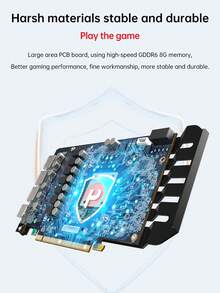 SOYO Card đồ họa chơi game AMD Radeon RX5700XT 8GB Bộ nhớ GDDR6 256Bit PCIEx16 4.0 Card màn hình RX 5700XT Linh kiện máy tính để bàn - màu đen - Xem 5