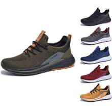 Dreamseek Men's Slip On Comfort Athleisure Fashion Sneaker - Màu Đỏ Sâu - Xem 7