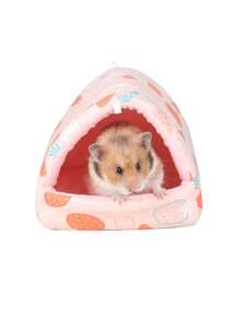 仓鼠冬季保暖睡袋窝，悬挂式吊床窝，适合沙鼠、龙猫、鹦鹉 - 彩色 - 查看 17