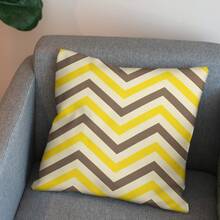 4入組現代簡約風格亞麻枕套,適用於客廳沙發裝飾 - 淺藍色 - 查看 5