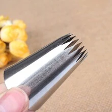 3 قطع/طقم فوهات أنابيب مختلفة الأحجام من الفولاذ المقاوم للصدأ لتزيين الكعك والحلوى والمعجنات والخبز - الفولاذ المقاوم للصدأ - مشاهدة 3