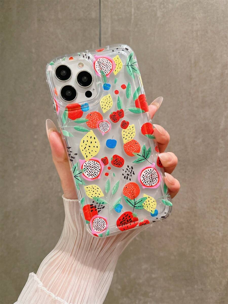 Summer Fruit Pattern Phone Case Comptible With IPhone 15promax Anti-Drop 14/13 - Multicolor - View 1