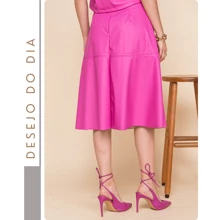 Women Skirts - Hot Pink - View 4