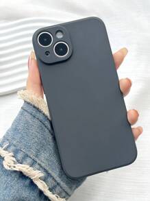 1PC Black Matte Edge Phone Case Compatible With IPhone