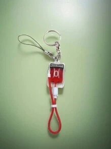 Eleganter 1 Stück Unisex Schlüsselanhänger mit Blutgruppe Rot (A, B, AB, O). Ein niedlicher und kreativer Accessoire, geeignet für Partys, Festivals und Aufführungen. Halloween Geschenk Souvenir Auto Zubehör Taschenbaumler Schule