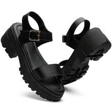 Women Platforms & Wedge Sandals - Black - View 3