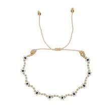 1 件雏菊波西米亚风珠宝手工波西米亚风时尚潮流种子串珠友谊手链女士快乐礼物 - 彩色 - 查看 18