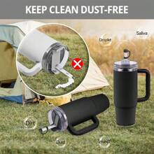 Ensemble De 3 Bouchons Réutilisables Anti-fuite En Silicone Pour Les Tasses De 30 Oz Et 40 Oz, Comprenant Le Couvercle De Paille, Le Couvercle Rond Et Le Couvercle Trapézoïdal
