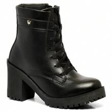 Women Mid-Calf Boots - 黑色 - 查看 2