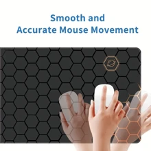 E-Sports Game Professional Mouse Pad Oversized Thickened Office Keyboard Desk Pad - Black - View 3