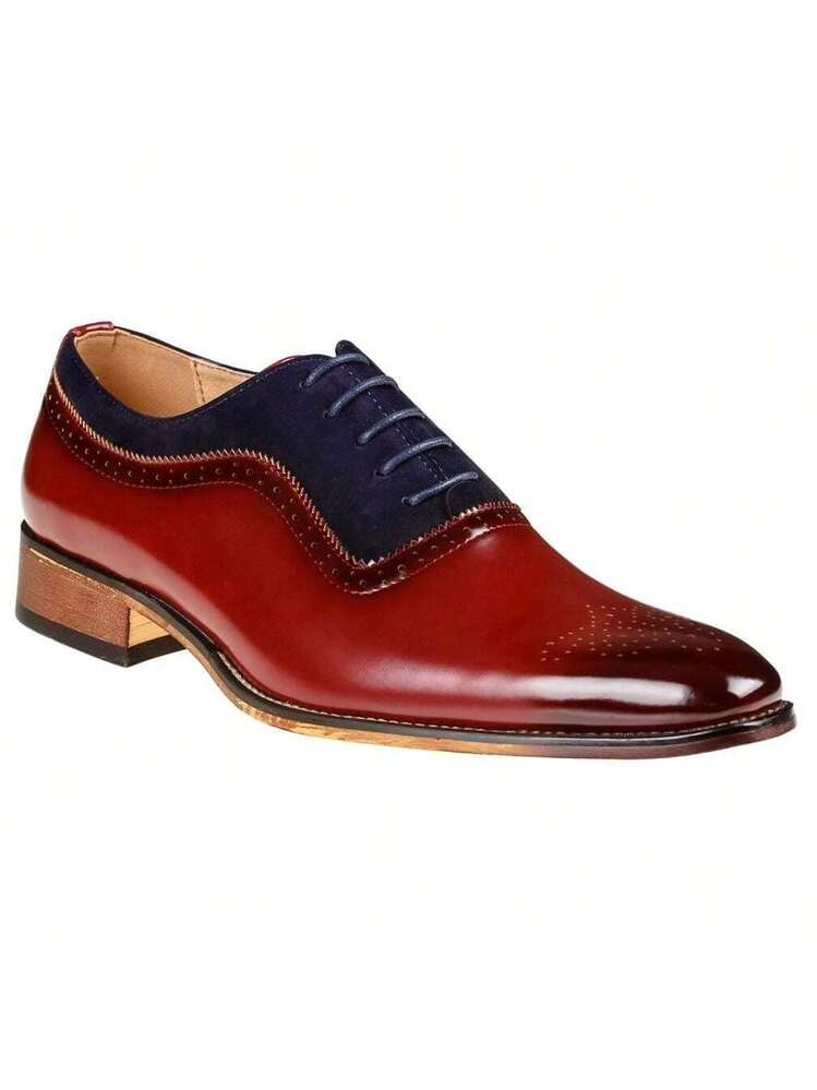 gino vitale lace up cap toe dress shoes Gino Vitale Men's Lace Up Medallion Toe Dress Shoes