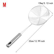 1pc Frying Filter Long Handle Stainless Steel Filter Colander French Fries Colander Kitchen Fried Net Sieve Spoon Foods Sifter - Silver - View 5