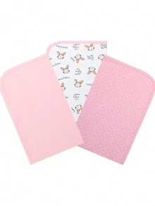 Set De 3 Sabanas Bebe Recién Nacido - Rosa Conejos - Ver 2
