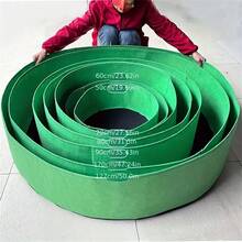 1入組圓形無紡布盆,適用於室內或室外種植水果、蔬菜、花卉 - 綠色 - 查看 2